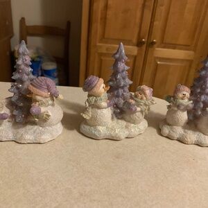 Home Interiors Snowman figures